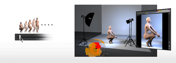 Bewegliche Models in set.a.light 3D