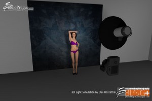 'Fast Glam' with Melisa Mendini - 3D Light Setting Simulation - 001