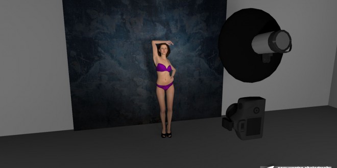 ‚Fast Glam‘ with Melisa Mendini – 3D Light Setting Simulation – 001